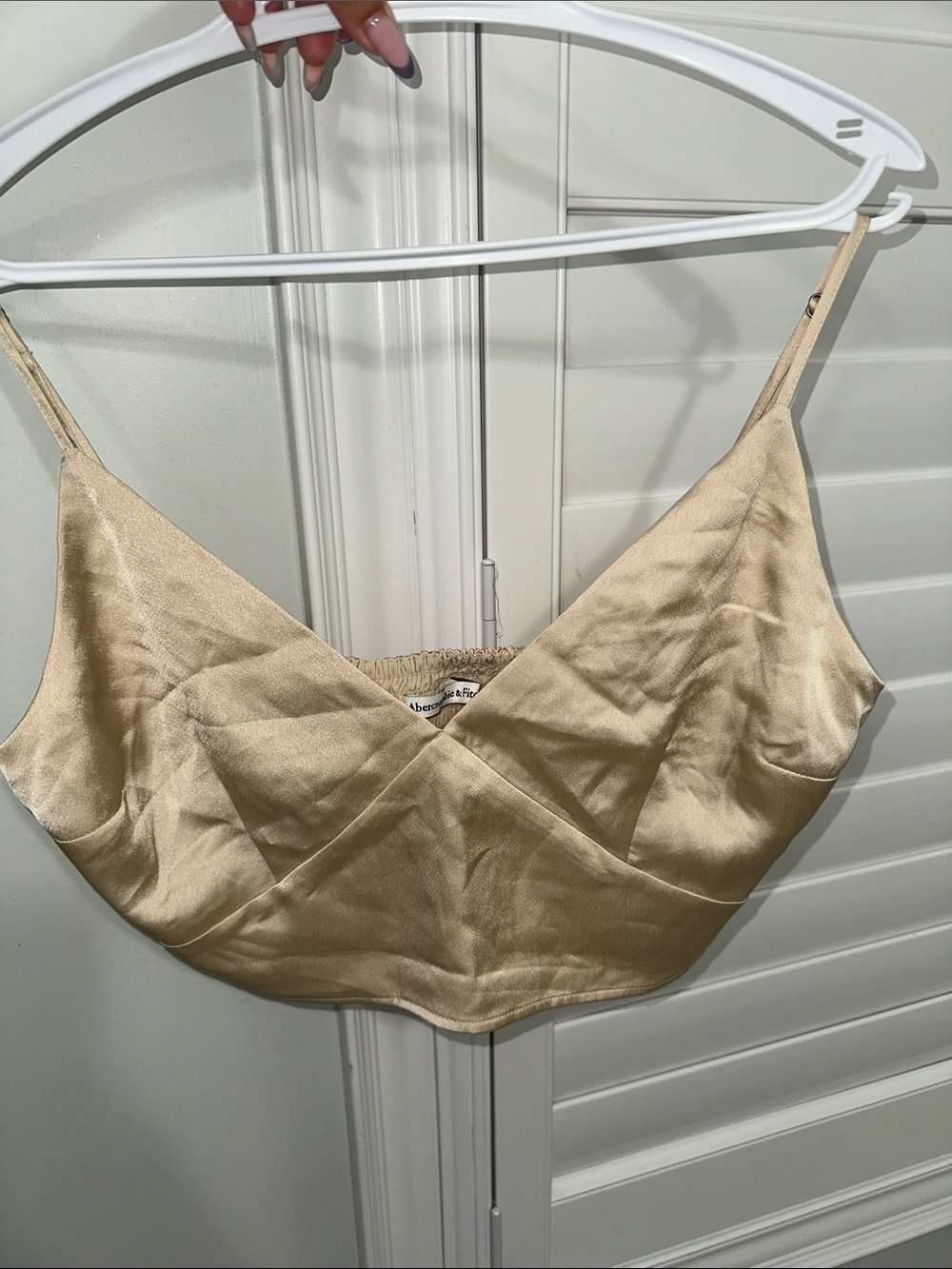 Abercrombie and fitch satin bra top